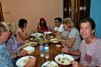 Dinner with hosting family in Glenmore